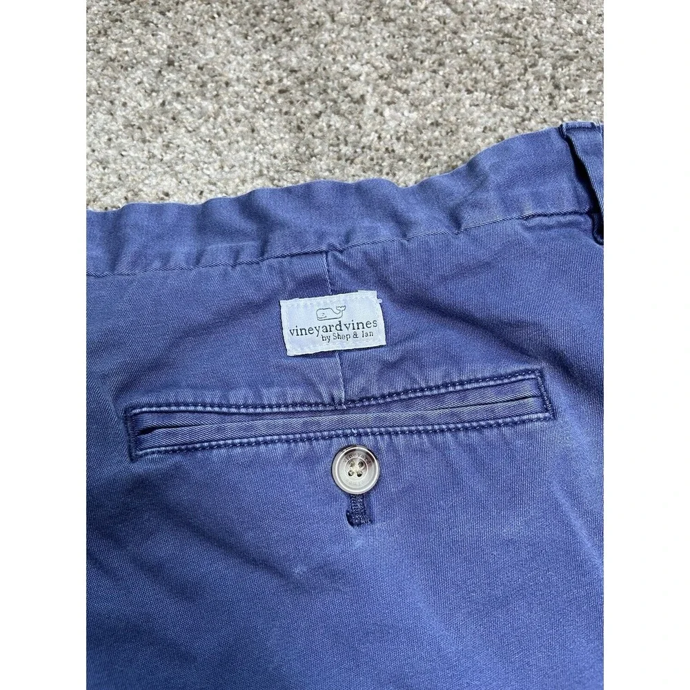 Vineyard Vines Mens Shorts Chino Size 42 Blue‎ Cotton